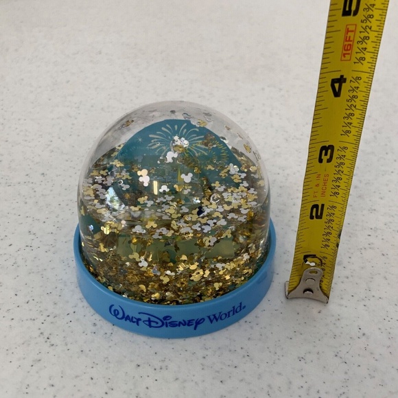 Walt Disney World Small Tinkerbell & Castle Mickey Head Plastic Snow Globe - Picture 11 of 12